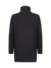 Carcoat in easy wool e light faux fur blu