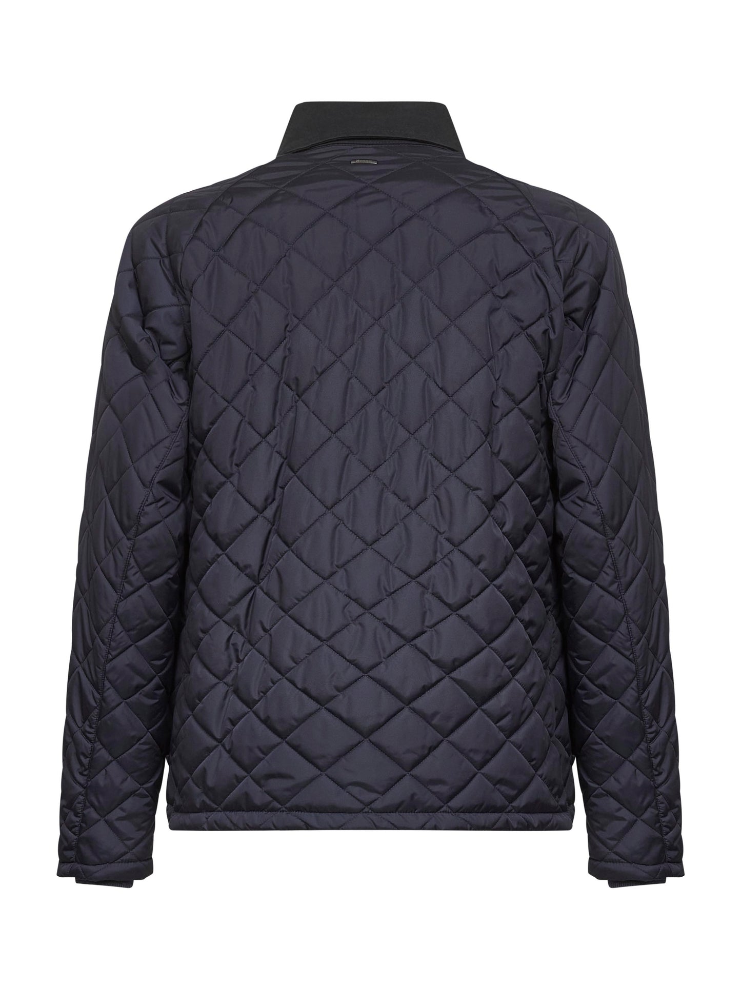 Blue Chamonix nylon and waxed tech cotton jacket