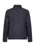 Blue Chamonix nylon and waxed tech cotton jacket