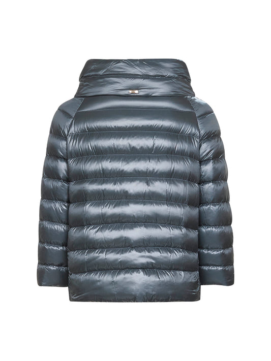 Midnight teal Ultralight Nylon Sofia mini cape