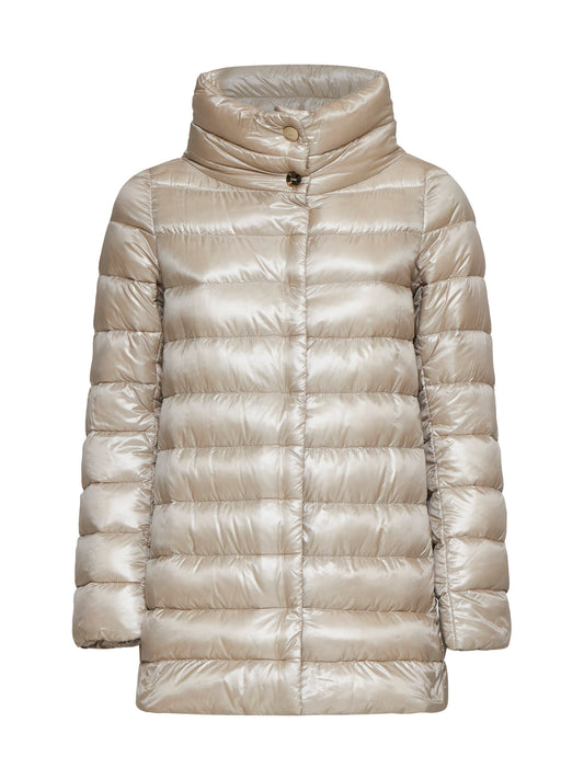 Amelia quilted nylon down jacket