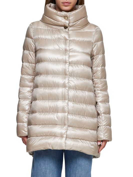 Amelia quilted nylon down jacket