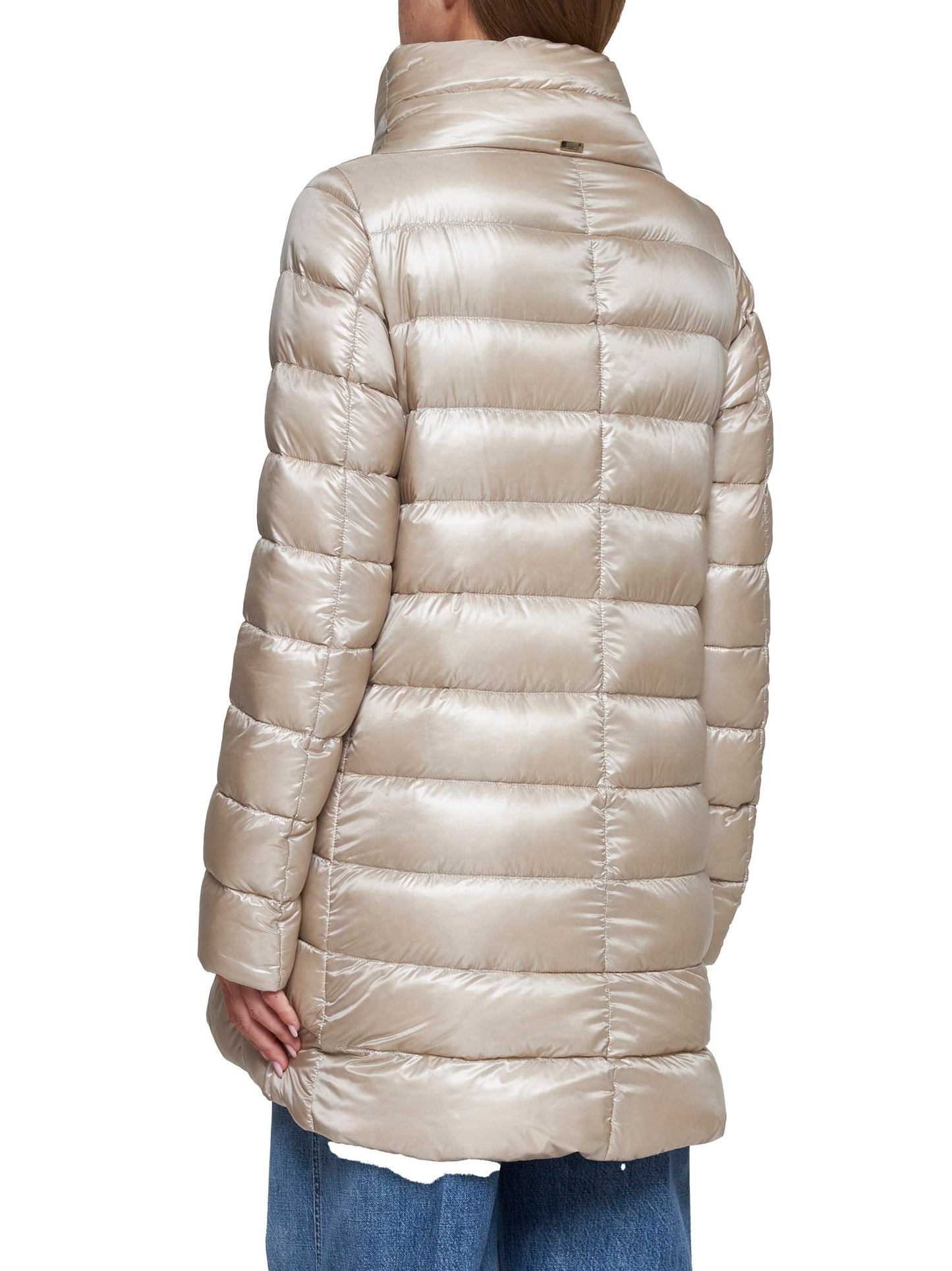 Amelia quilted nylon down jacket