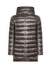 Grey Ultralight Nylon Amelia A-Shape down jacket