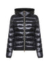 Black Ultralight Nylon Giada hooded down jacket