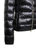 Black Ultralight Nylon Giada hooded down jacket