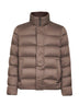 Beige Arendelle and faux fur bomber jacket