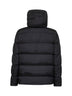 Black Chamonix nylon hooded bomber jacket