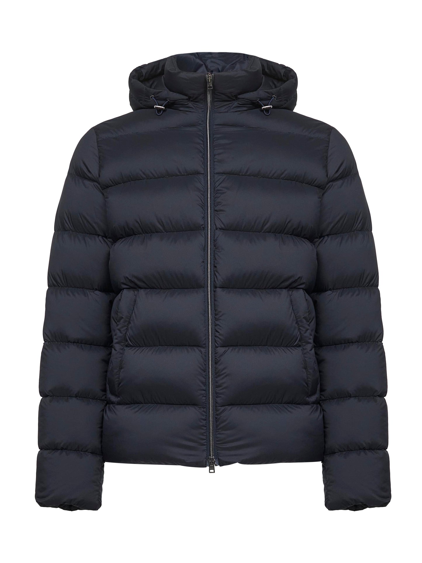Blue Ecoage hooded down jacket