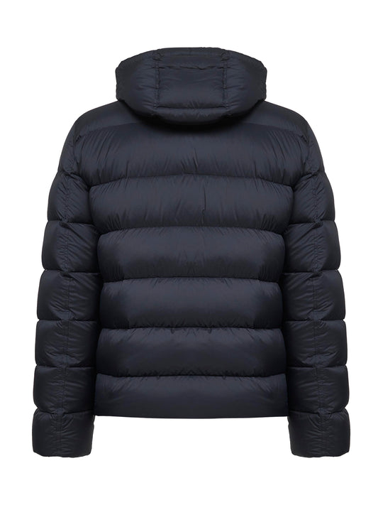 Blue Ecoage hooded down jacket