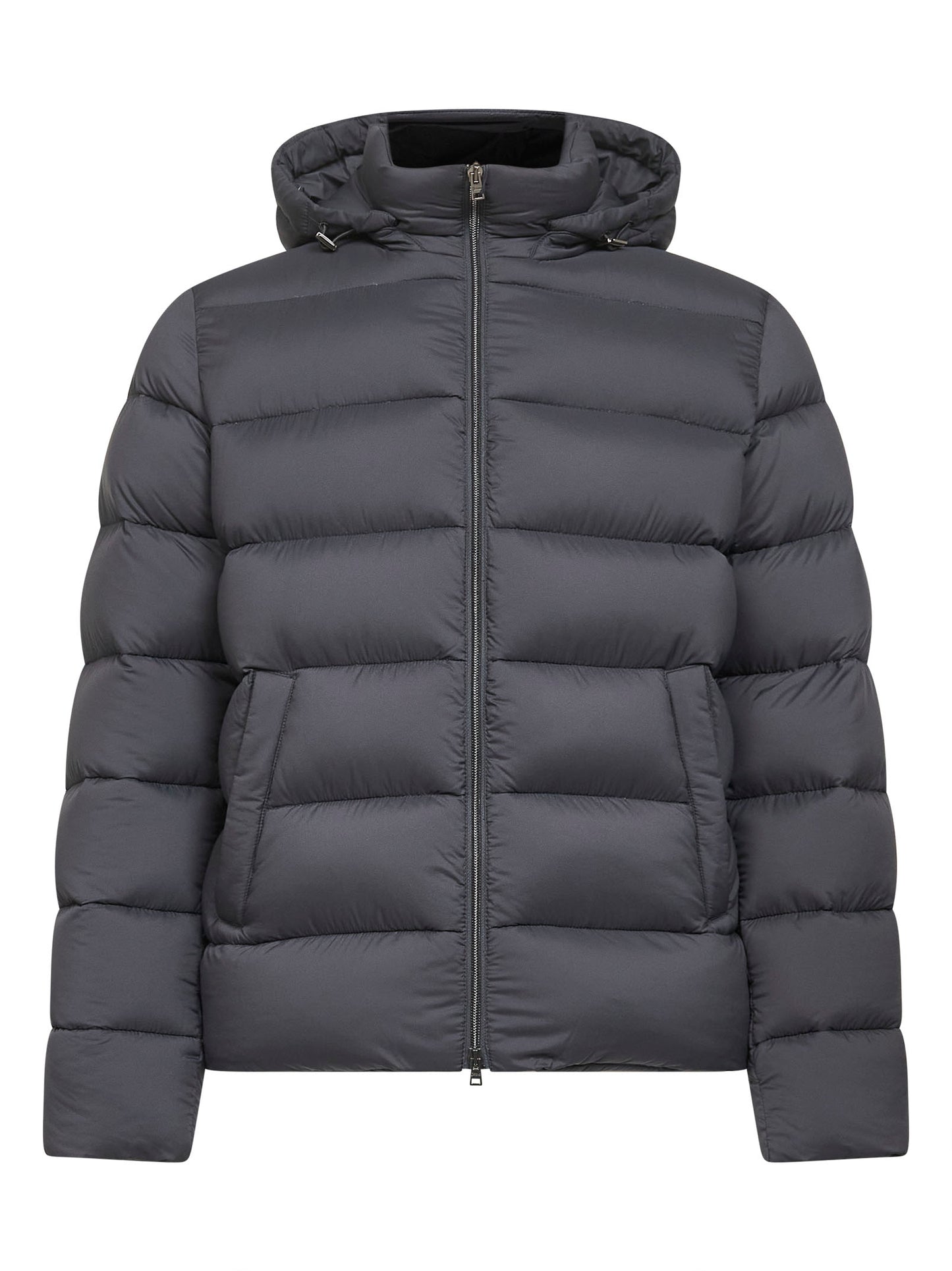 Grey Ecoage hooded down jacket