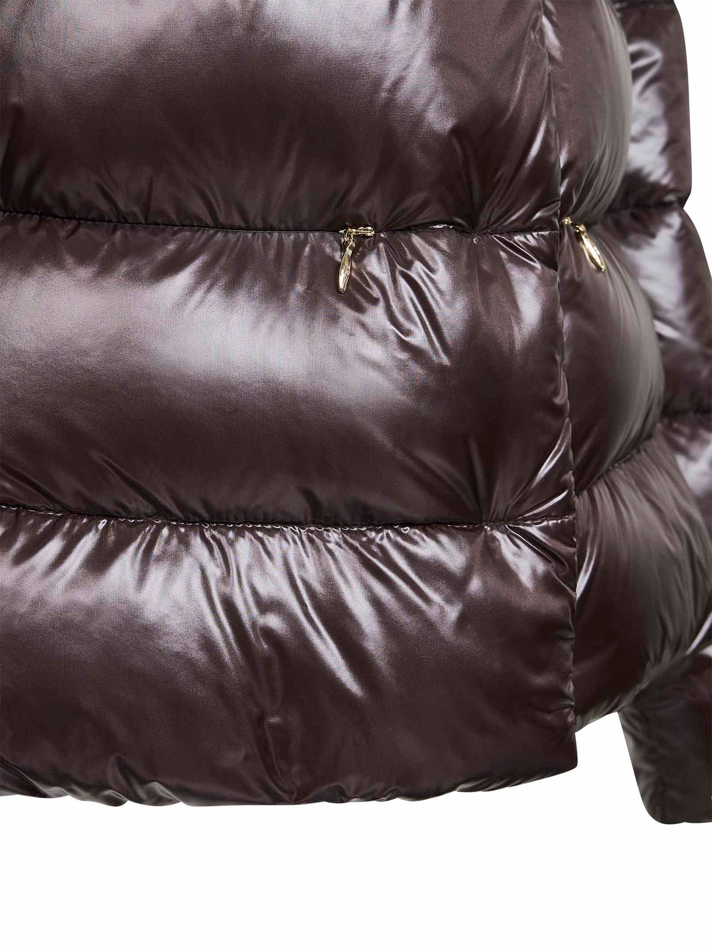 Piumino cappa in Nylon Ultralight marrone