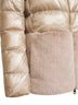Cappa in Nylon Ultralight e lady alternative fur tortora