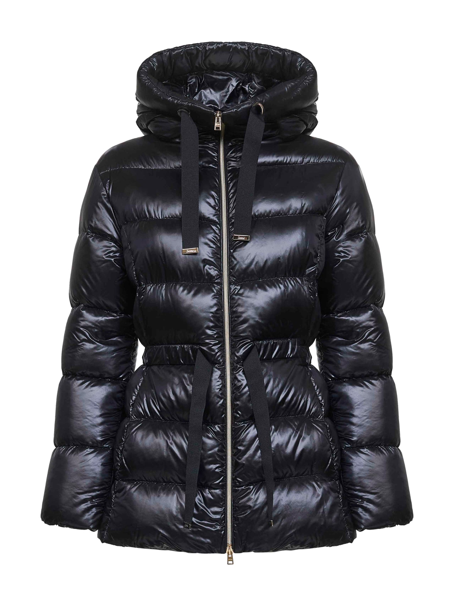 Piumino con cappuccio in Nylon Ultralight nero
