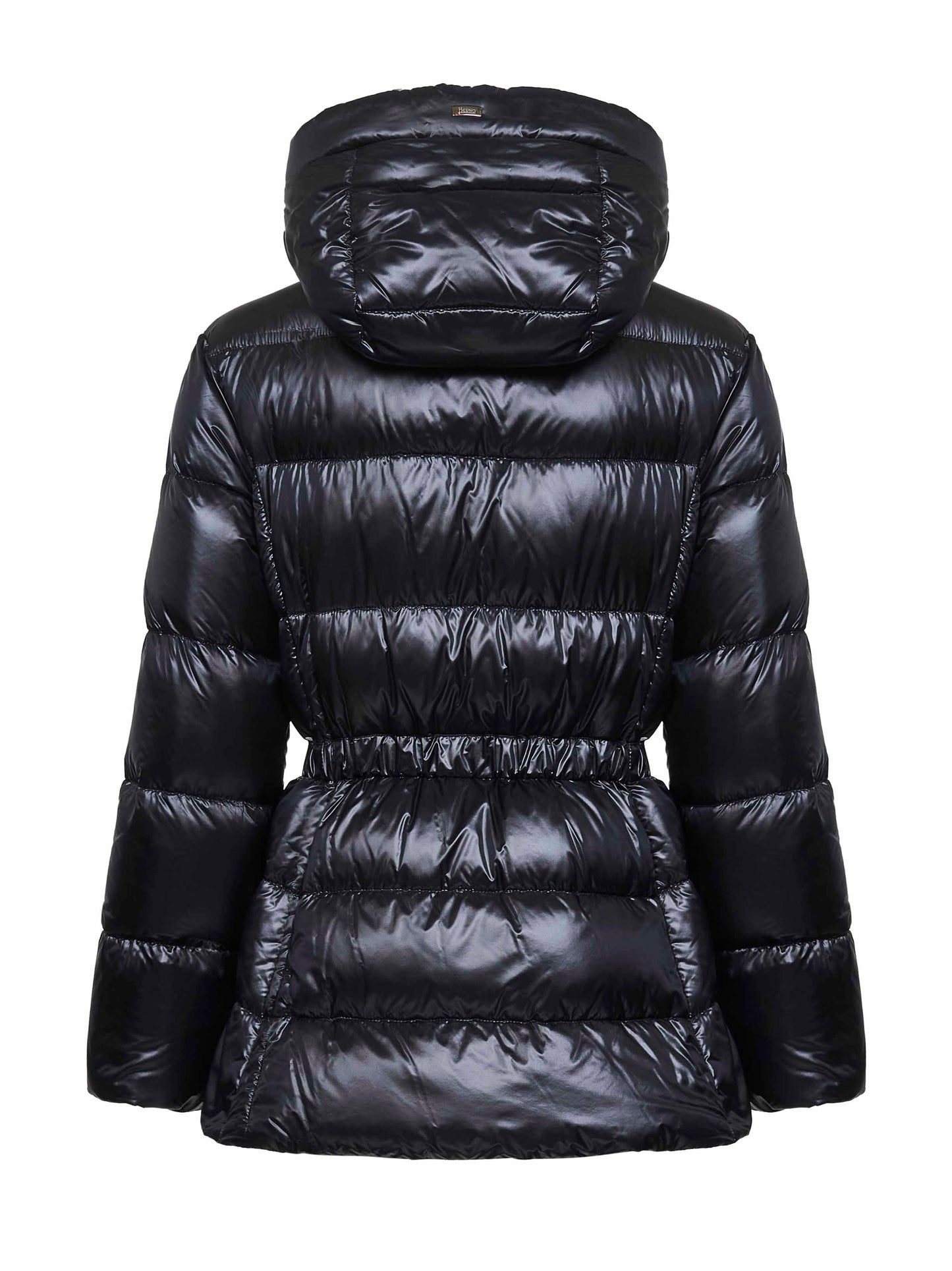 Piumino con cappuccio in Nylon Ultralight nero