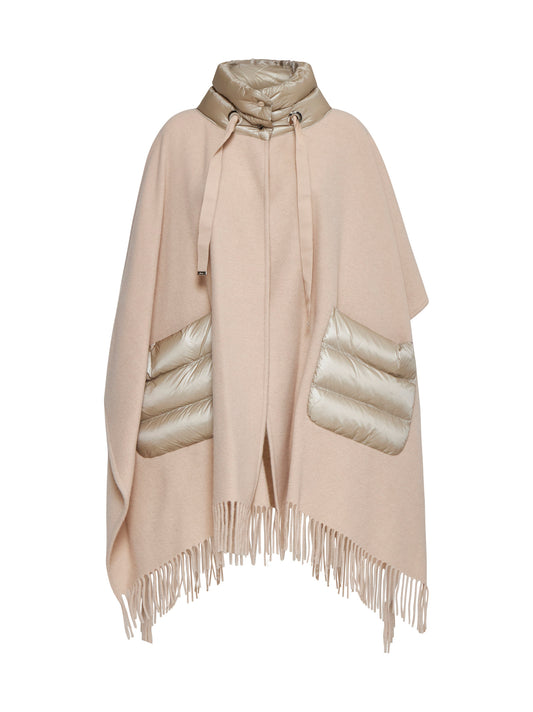 Poncho in warmy e nylon ultraleggero