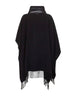 Poncho Resort in warmy e nylon ultralight nero