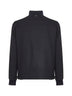 Blue silk and cashmere Resort bomber jacket