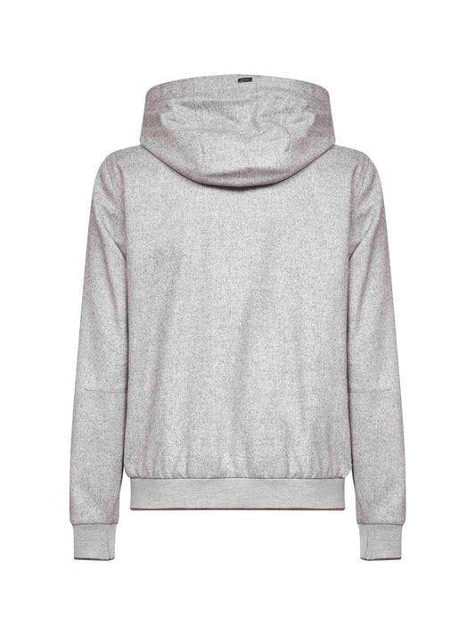 Giubbino Resort in cashmere silk grigio