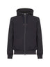 Giacca Resort in knit effect interlock e travel nylon Ponente blu