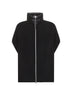 Black knit and Ultralight Nylon Resort poncho<BR/>
