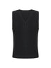 Black pleated tank top