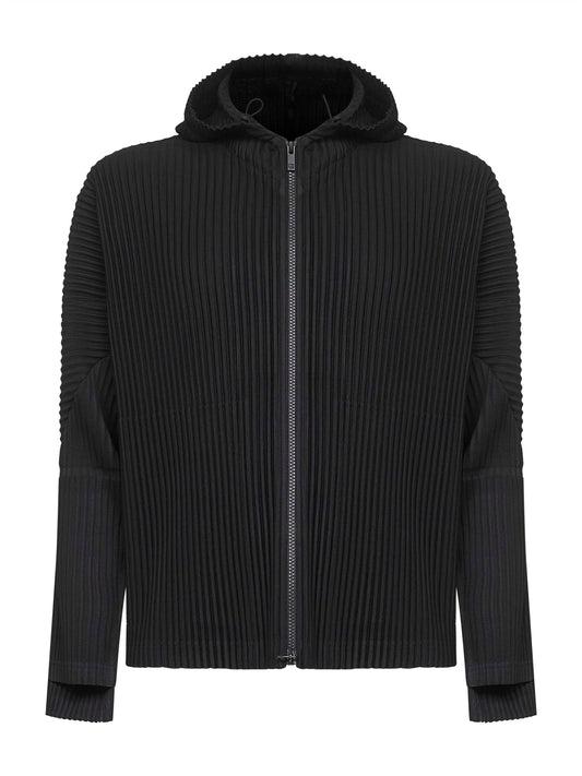 Felpa con zip e cappuccio MONTHLY COLORS : JULY nera