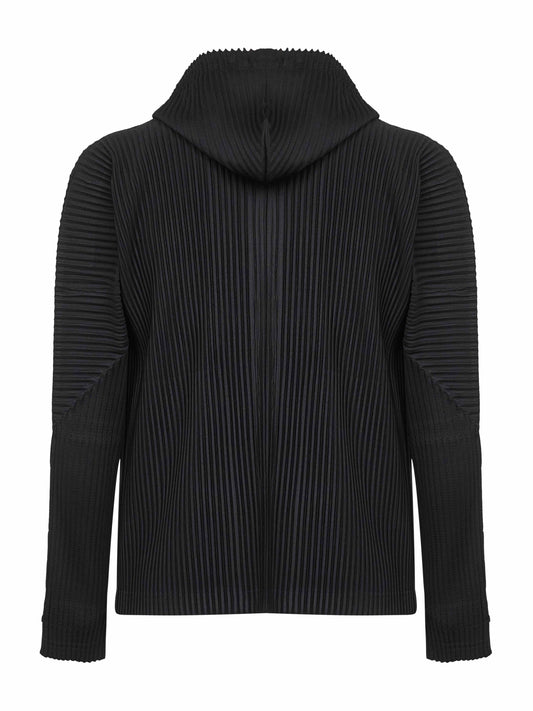 Felpa con zip e cappuccio MONTHLY COLORS : JULY nera