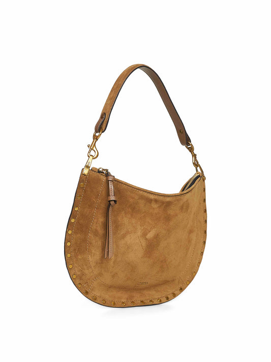 Taupe Oskan Soft Zip shoulder bag