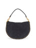 Black midnight Oskan Soft Zip shoulder bag