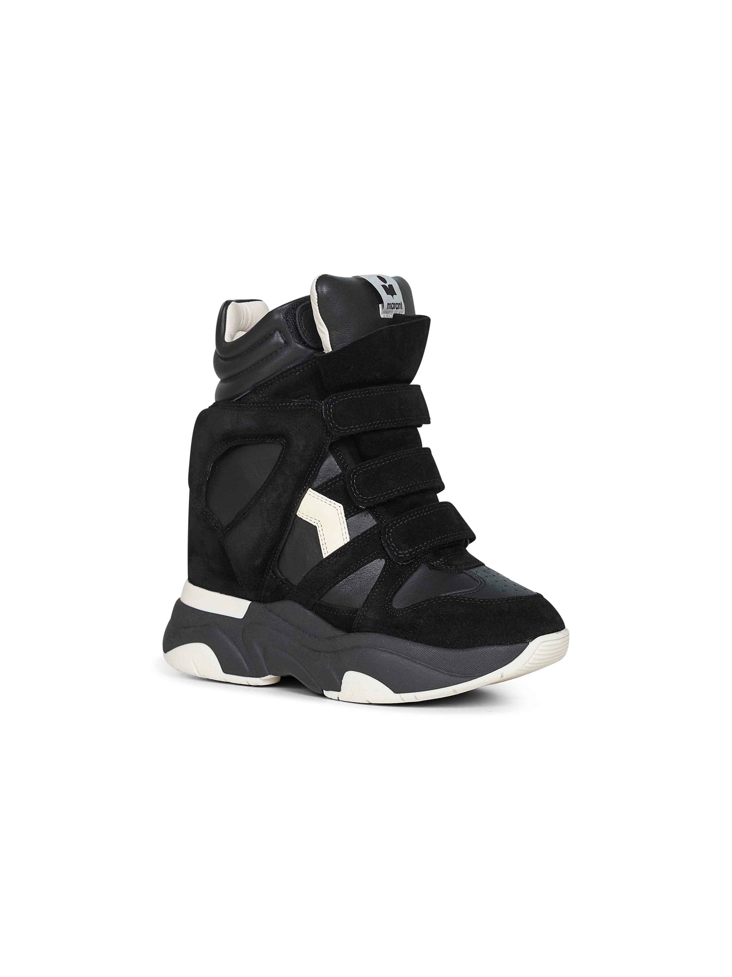 Sneakers con zeppa Balskee in pelle nera