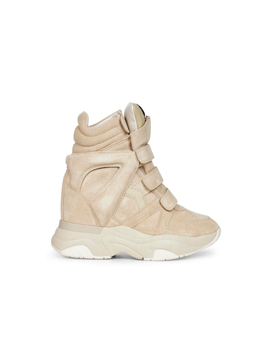 Beige suede calfskin leather Balskee sneakers