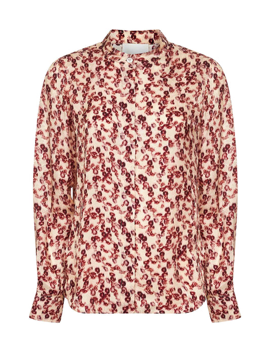 Floral print jacquard Ilda shirt