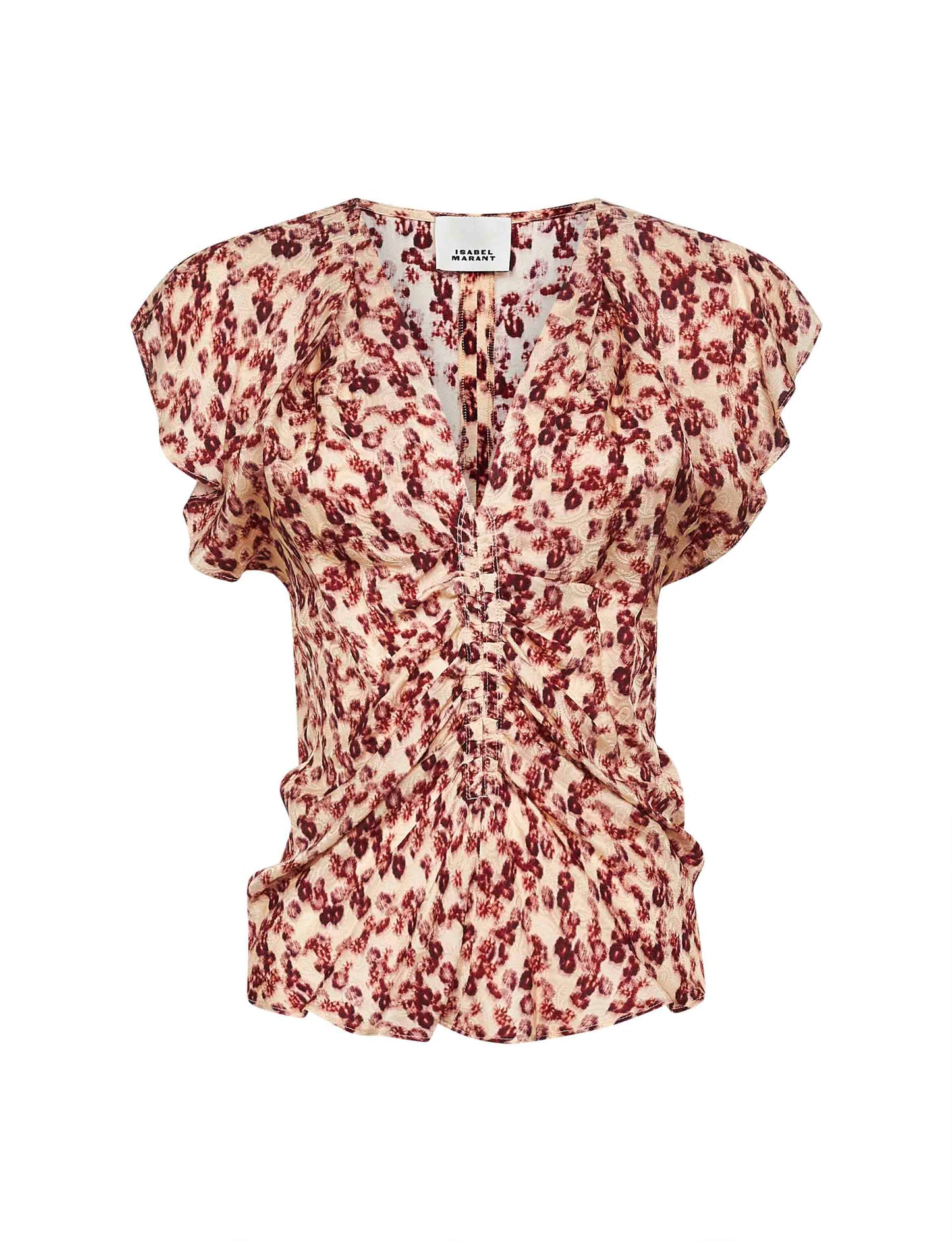 Floral print jacquard Lonea top