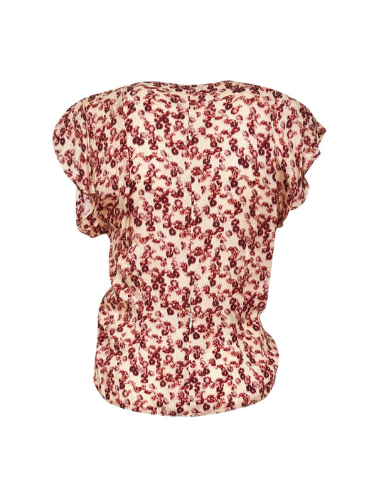 Floral print jacquard Lonea top