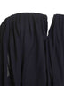 Bustino Amalia in jersey drappeggiato nero