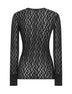 Black lace Gaelle long-sleeved top