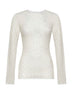 Ecru lace Gaelle long-sleeved top