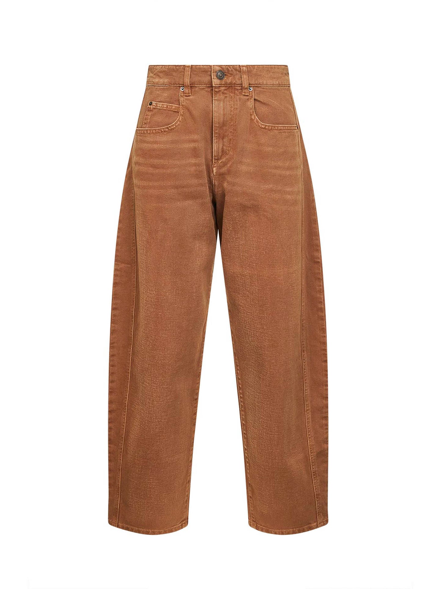 Ocher denim Oriane barrel jeans