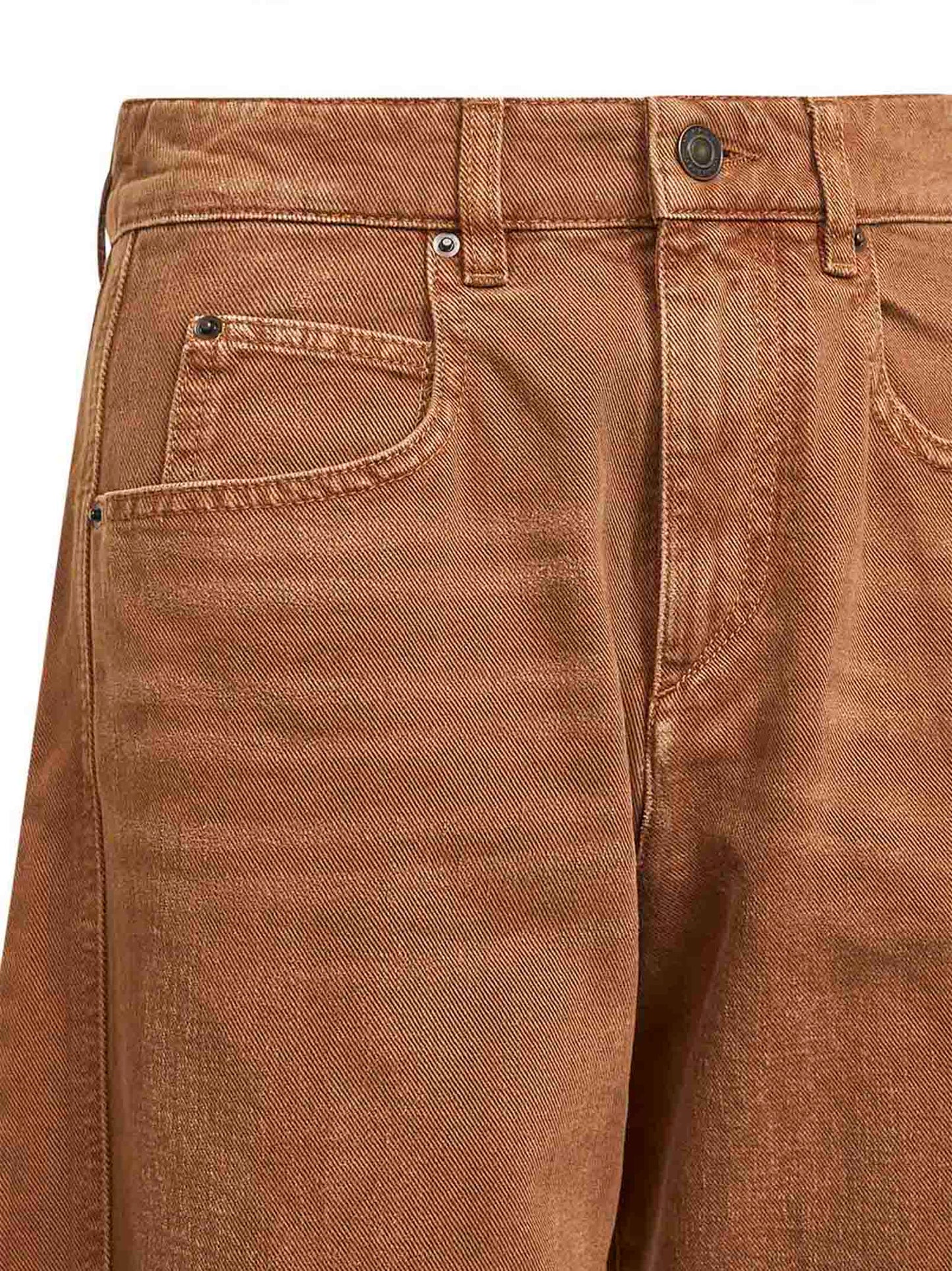 Ocher denim Oriane barrel jeans