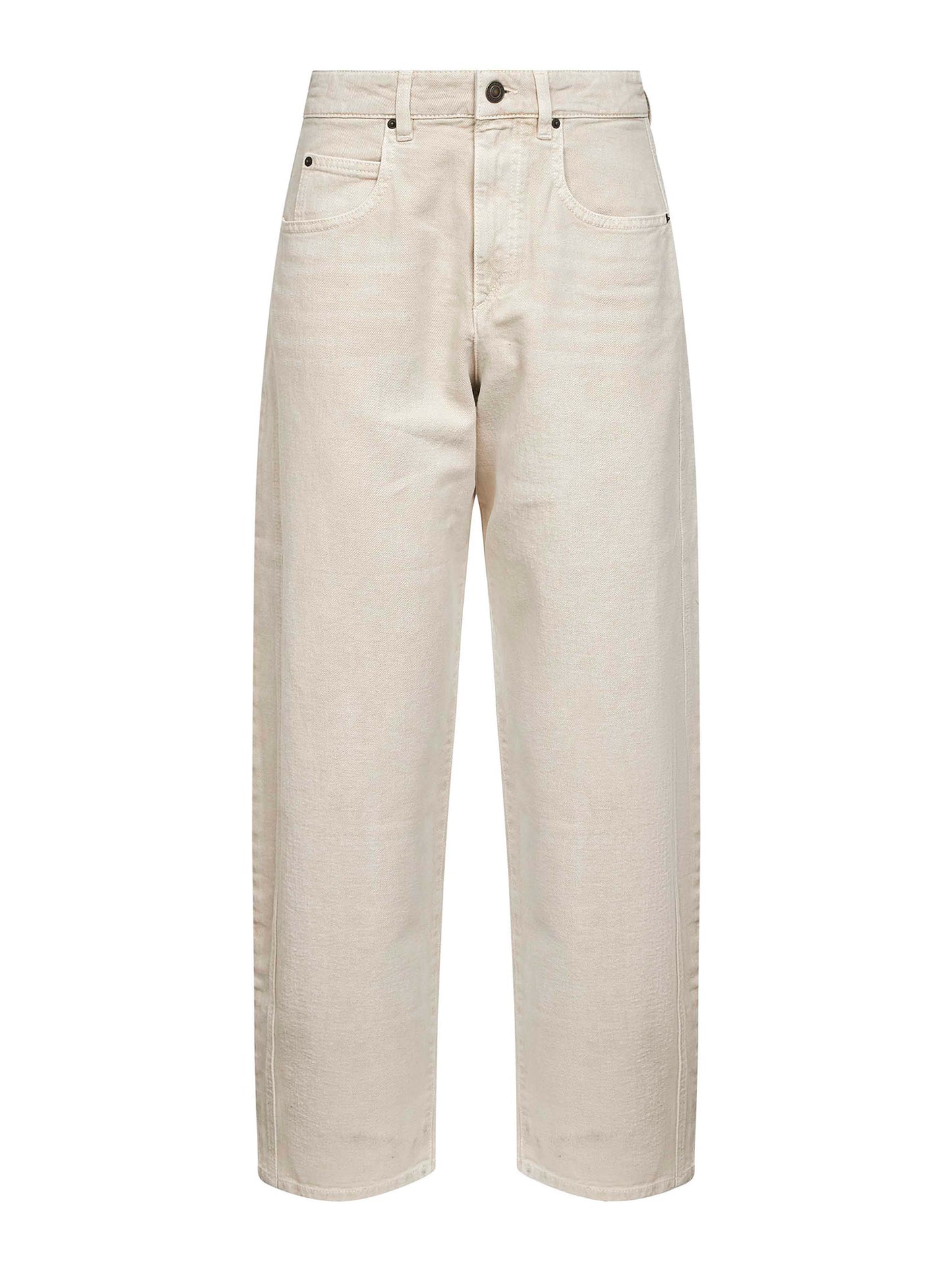 Ecru denim Oriane barrel jeans