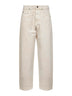 Ecru denim Oriane barrel jeans