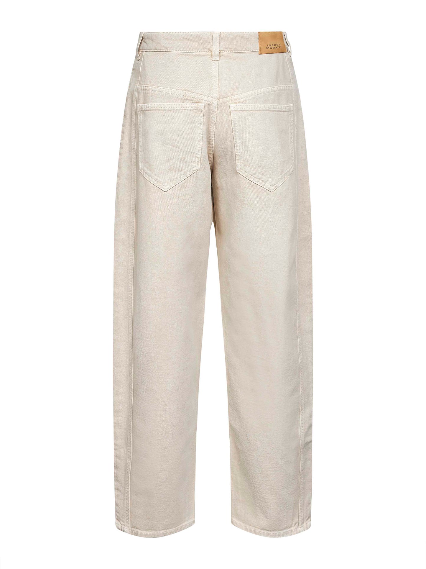 Ecru denim Oriane barrel jeans