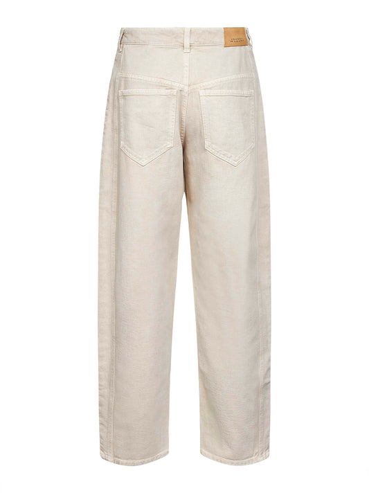 Ecru denim Oriane barrel jeans