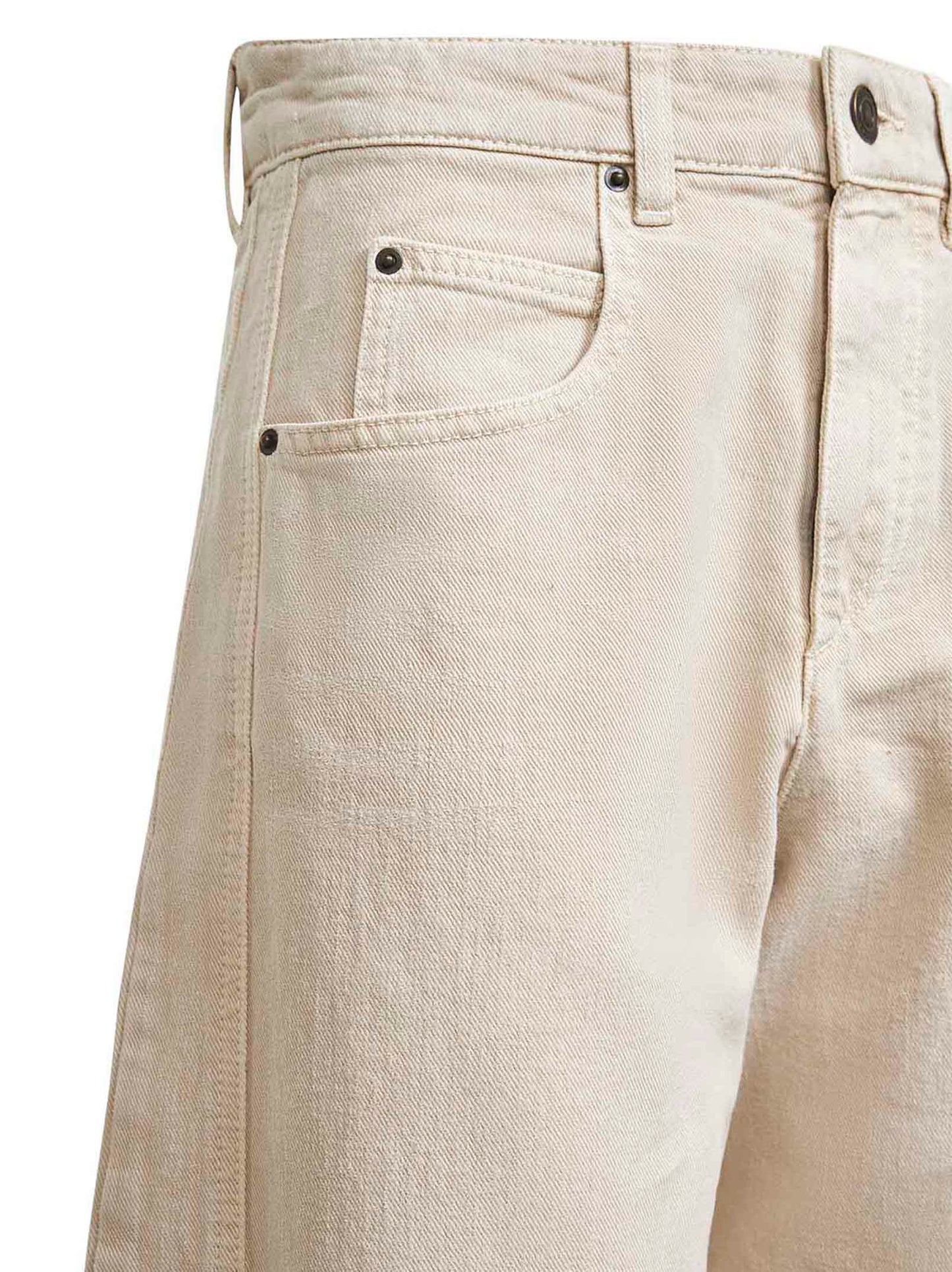 Ecru denim Oriane barrel jeans