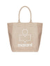 Borsa con logo ricamato in cotone
