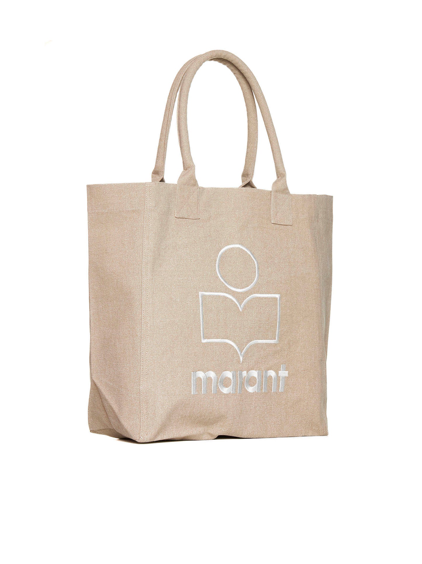 Borsa con logo ricamato in cotone