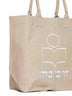 Borsa con logo ricamato in cotone