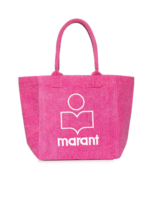Small Yenky bag in faded-effect cotton with logo