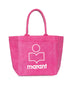 Small Yenky bag in faded-effect cotton with logo